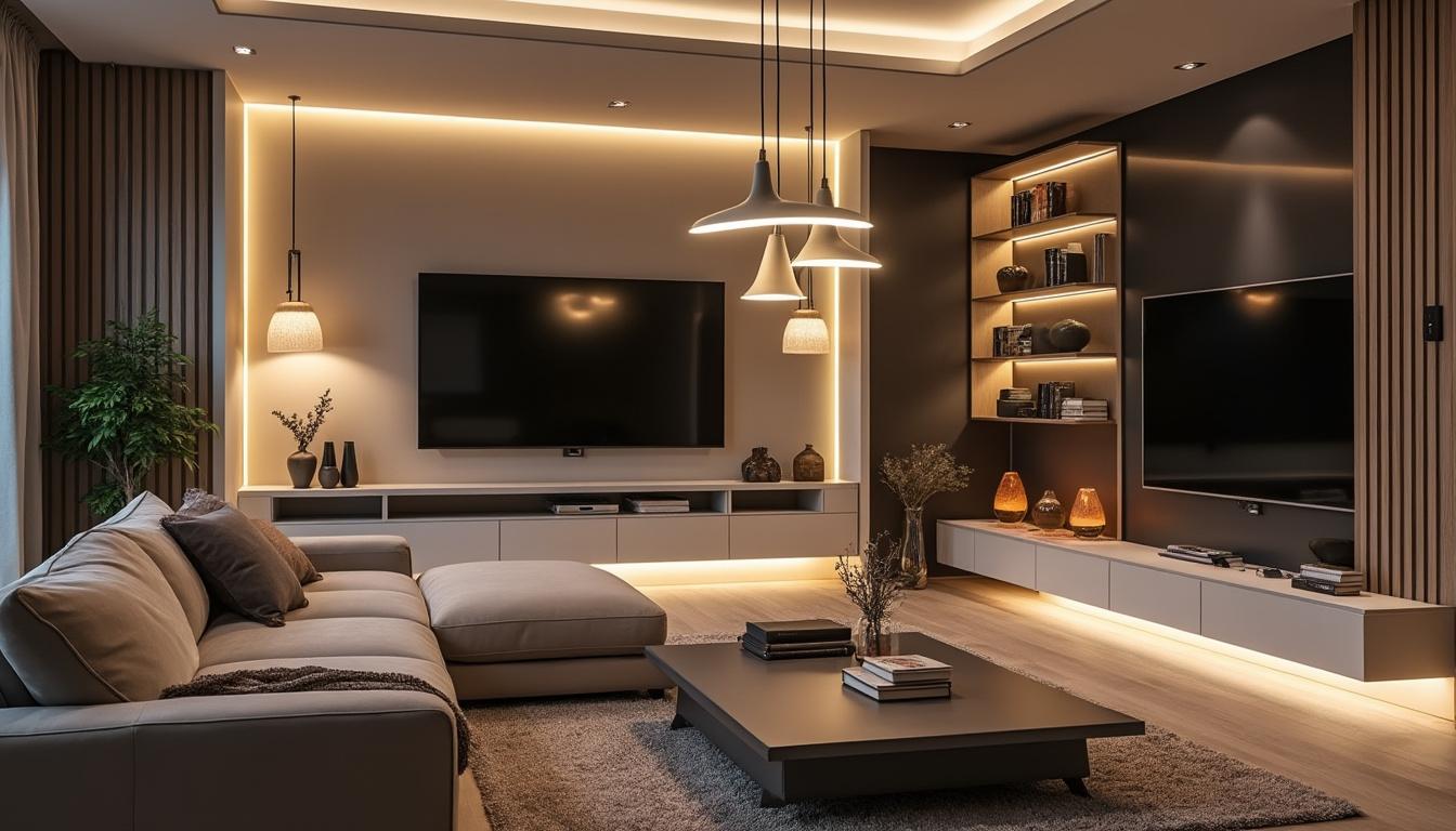 Éclairage salon décoration LED : Créer l'ambiance parfaite avec la lumière 3 découvrez comment sublimer votre salon grâce à la décoration led et créer une ambiance parfaite avec des solutions d'éclairage modernes, économiques et personnalisées.