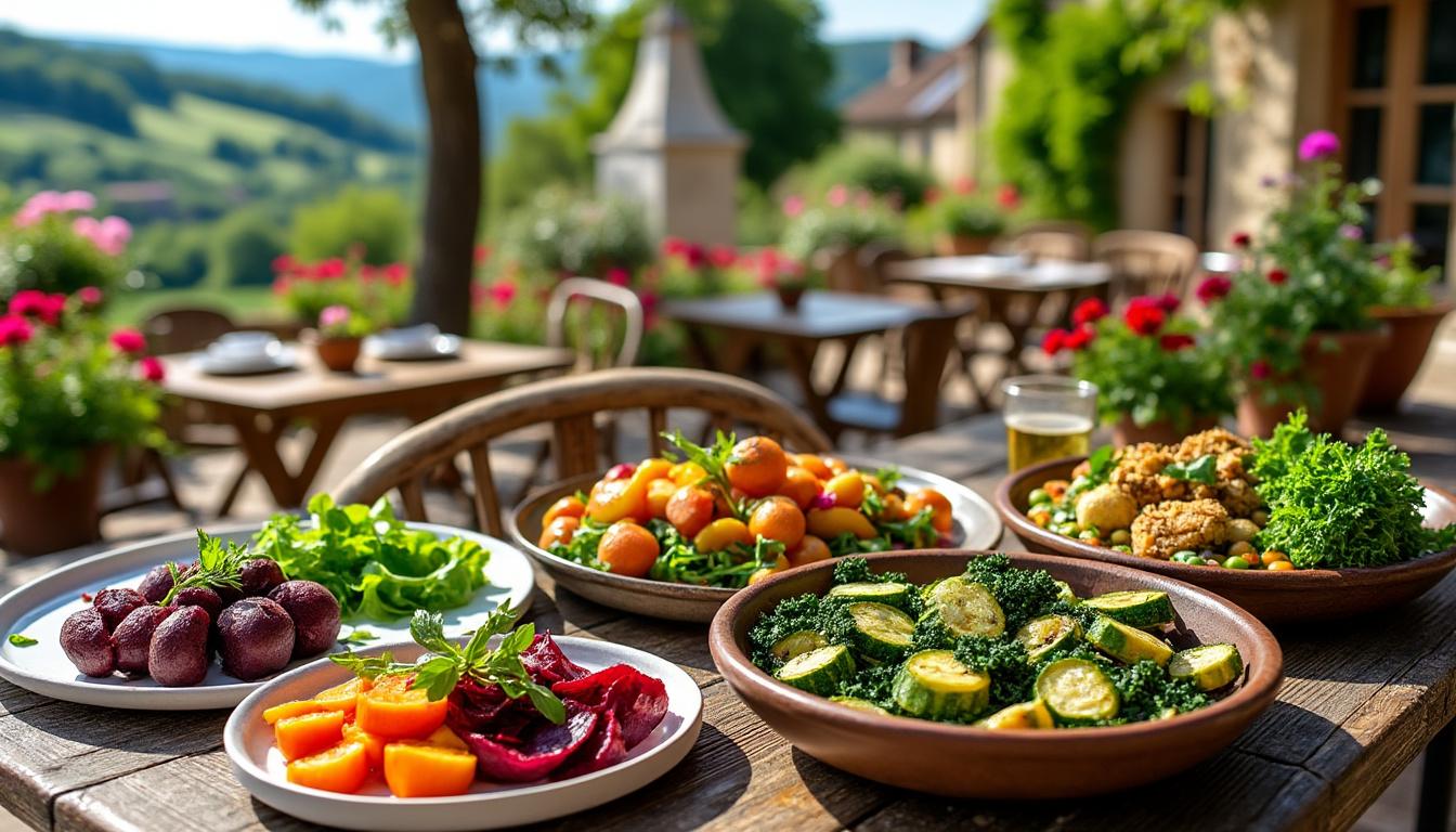 découvrez une sélection des meilleures adresses végétariennes en dordogne : restaurants, cafés et bonnes tables où savourer une cuisine locale et gourmande, 100% végétarienne. parfait pour gourmets et curieux !