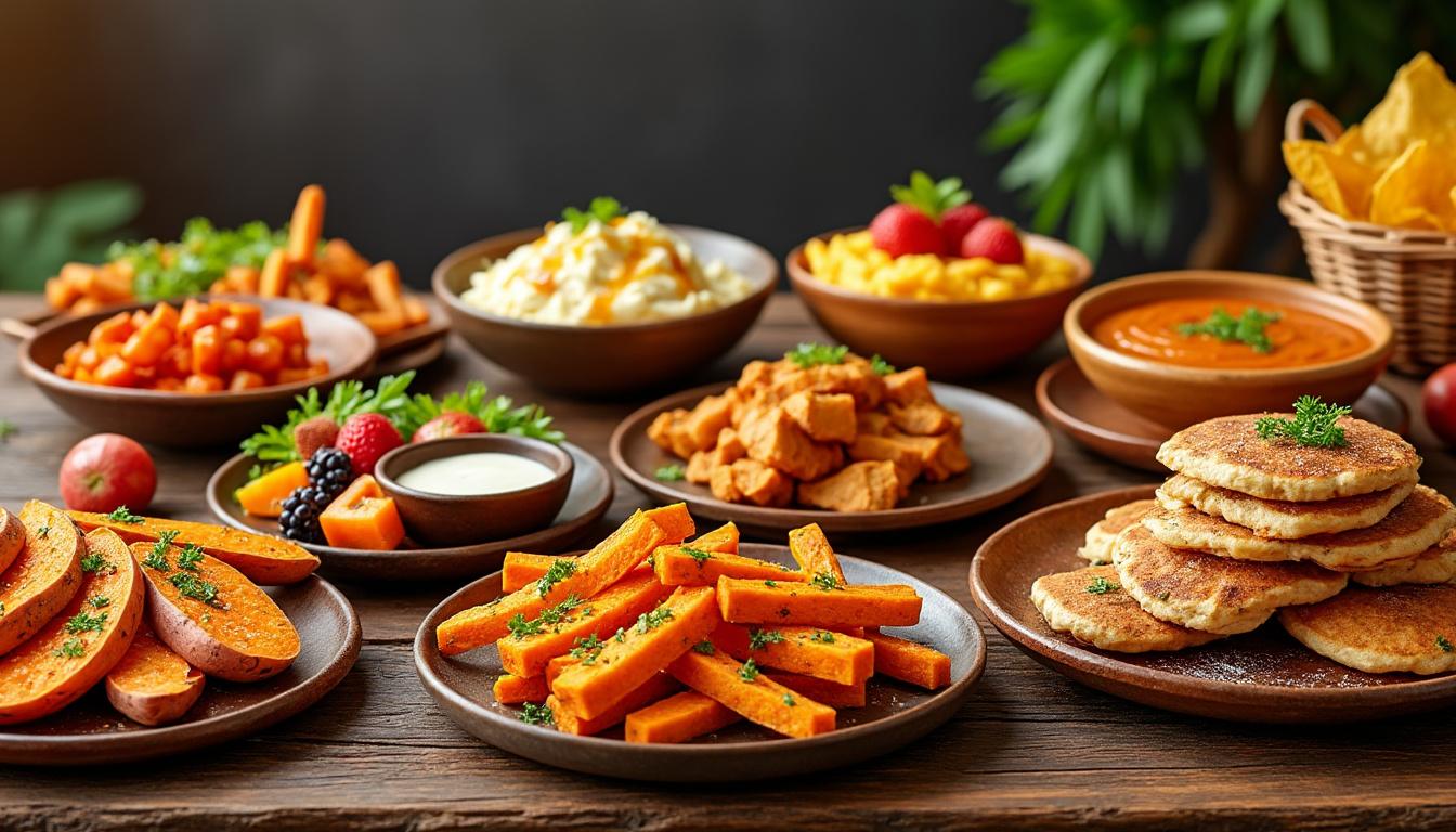 découvrez 8 recettes rapides et savoureuses pour cuisiner la patate douce. des idées simples et variées pour préparer ce légume riche en saveurs en un rien de temps !