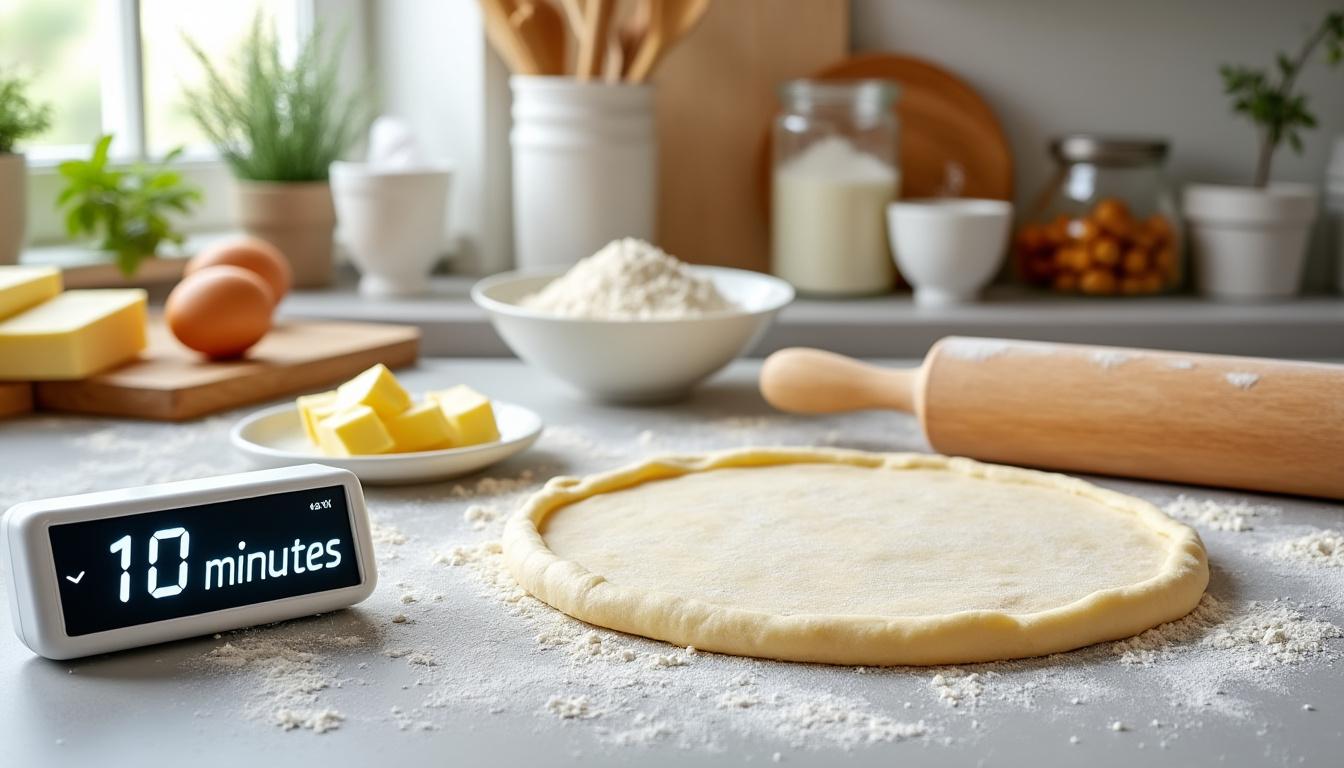 découvrez la recette rapide de pâte brisée prête en 10 minutes chrono : astuces, étapes simples et conseils pour réussir votre pâte à tous les coups !