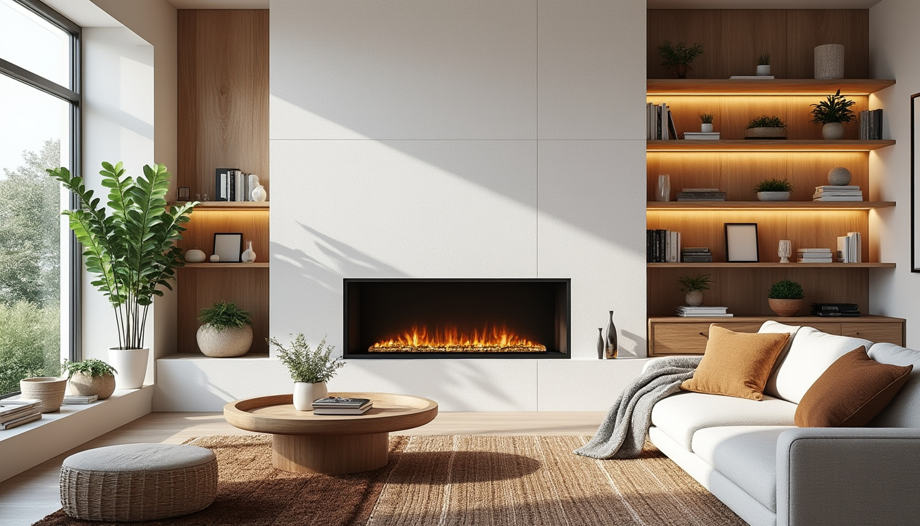 Cheminée électrique salon décoration : Installer une ambiance cosy moderne 2 découvrez comment installer une cheminée électrique dans votre salon pour créer une ambiance cosy et moderne. conseils déco, idées d’aménagement et inspirations tendance pour transformer votre espace de vie.