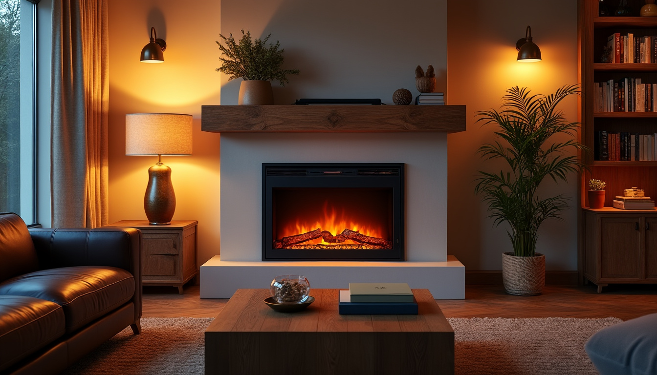 Cheminée électrique salon décoration : Installer une ambiance cosy moderne 3 découvrez comment installer une cheminée électrique dans votre salon pour créer une ambiance cosy et moderne. conseils déco, idées d'intégration et inspirations pour transformer votre espace de vie avec style.