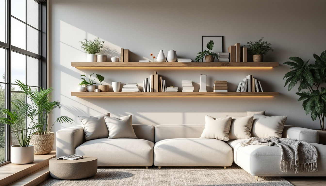 Etagere murale salon decoration : Optimiser le rangement avec style 2 découvrez comment optimiser le rangement de votre salon avec une étagère murale design. idées déco, astuces d'agencement et conseils pour allier praticité et style dans votre intérieur.