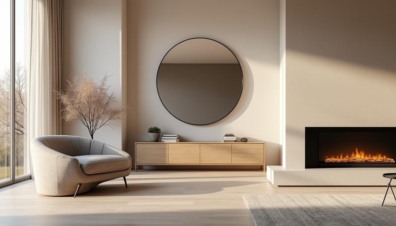 Miroir décoration salon design : Agrandir et illuminer votre espace de vie 3 découvrez comment un miroir de décoration design peut agrandir et illuminer votre salon. astuces, idées et inspirations pour sublimer votre espace de vie avec style.