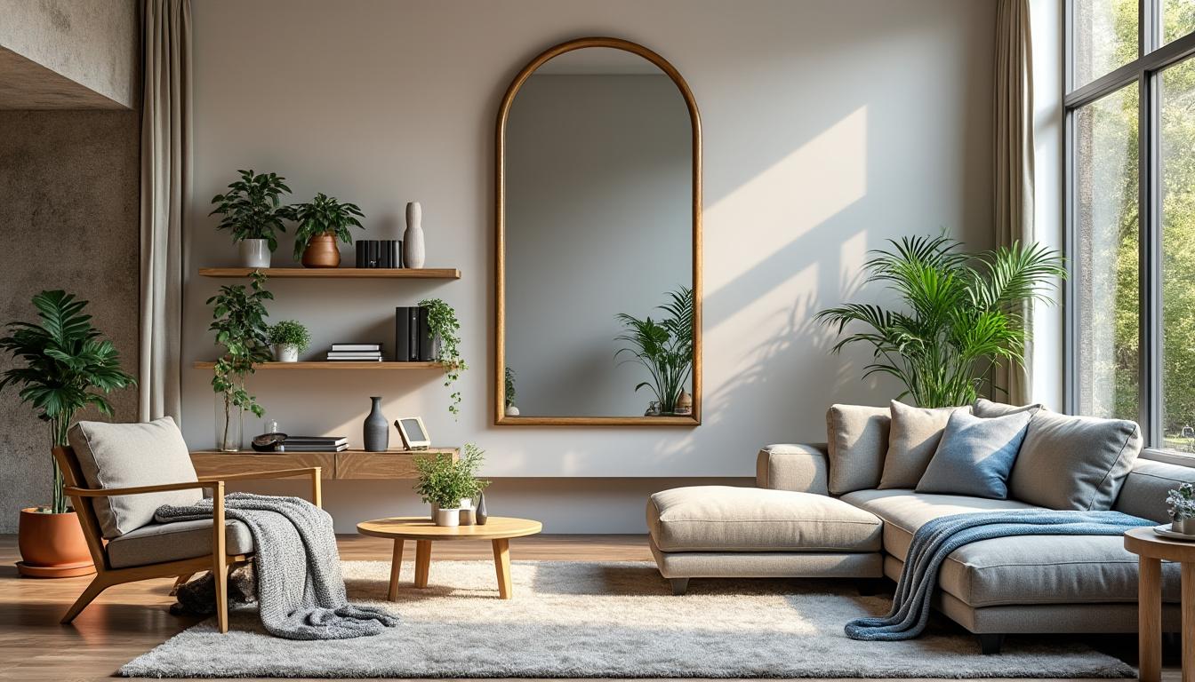 découvrez comment un miroir de décoration design peut agrandir visuellement et illuminer votre salon. inspirez-vous pour créer un espace de vie élégant, moderne et chaleureux grâce à des astuces déco simples et tendances.