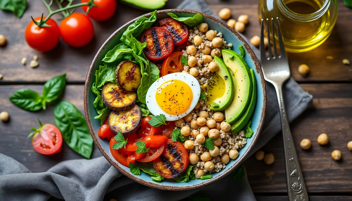 Salade repas complet rapide : 10 compositions nutritives et rassasiantes 2 découvrez 10 recettes de salades repas complètes, rapides à préparer, idéales pour un déjeuner nutritif et rassasiant. parfaites pour rester en forme tout en se régalant !