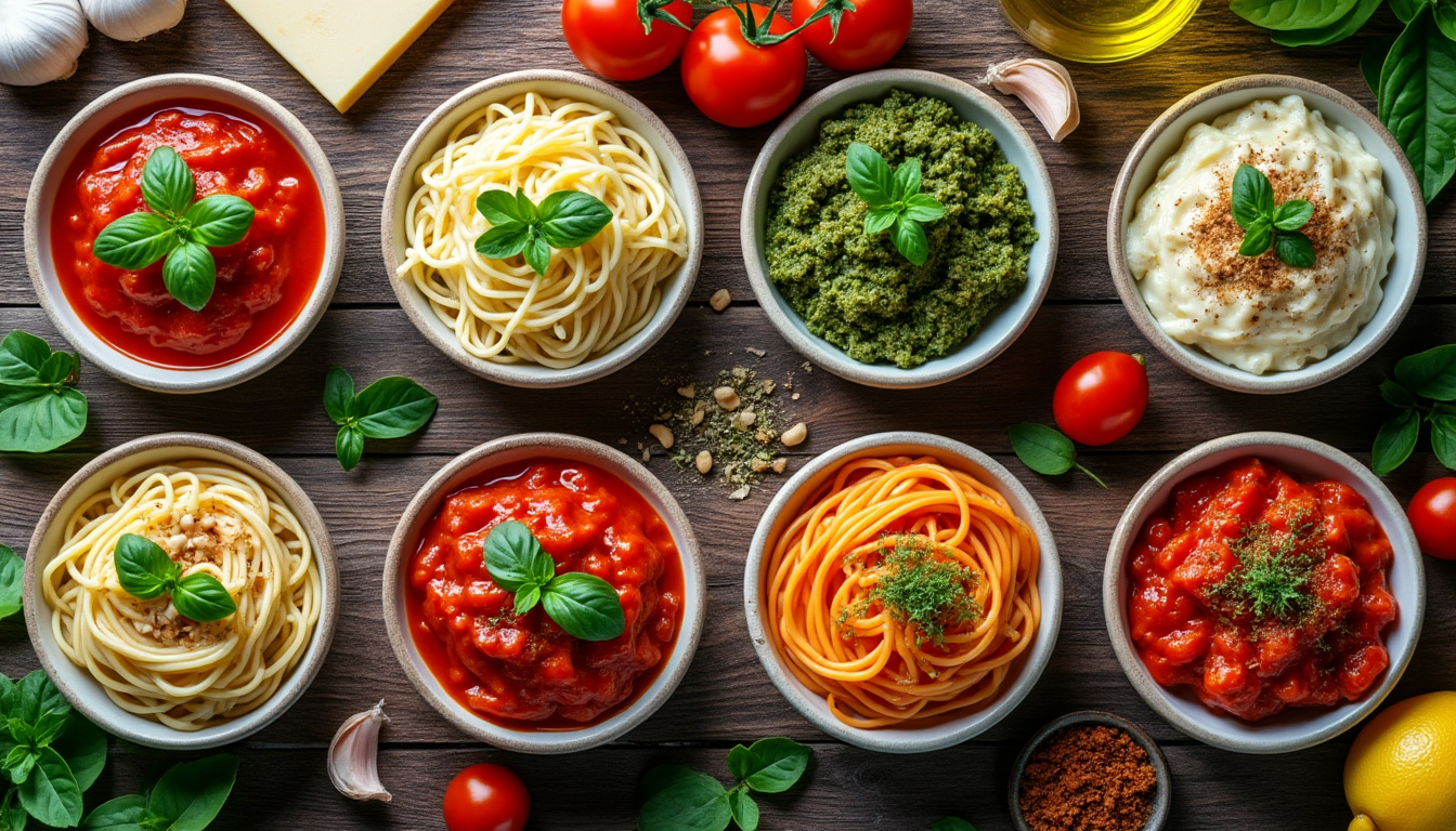 découvrez 8 recettes express de sauces pour pâtes, idéales pour un repas savoureux et rapide à préparer. faites le plein de saveurs sans passer des heures en cuisine !