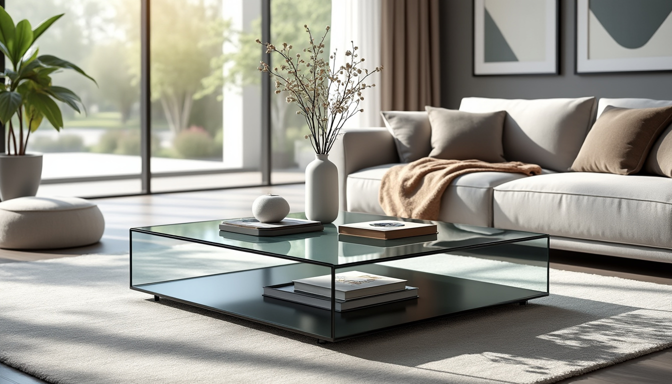 ajoutez une touche d’élégance et de modernité à votre salon avec une table basse en verre. découvrez nos conseils déco pour sublimer votre intérieur grâce à ce meuble raffiné et tendance.