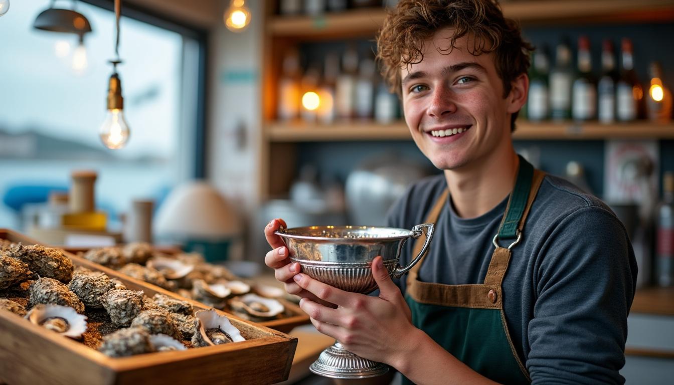 à seulement 28 ans, un jeune rétais remporte le titre prestigieux de champion du monde des écaillers 2025 en charente-maritime. découvrez son parcours exceptionnel et sa passion des fruits de mer !