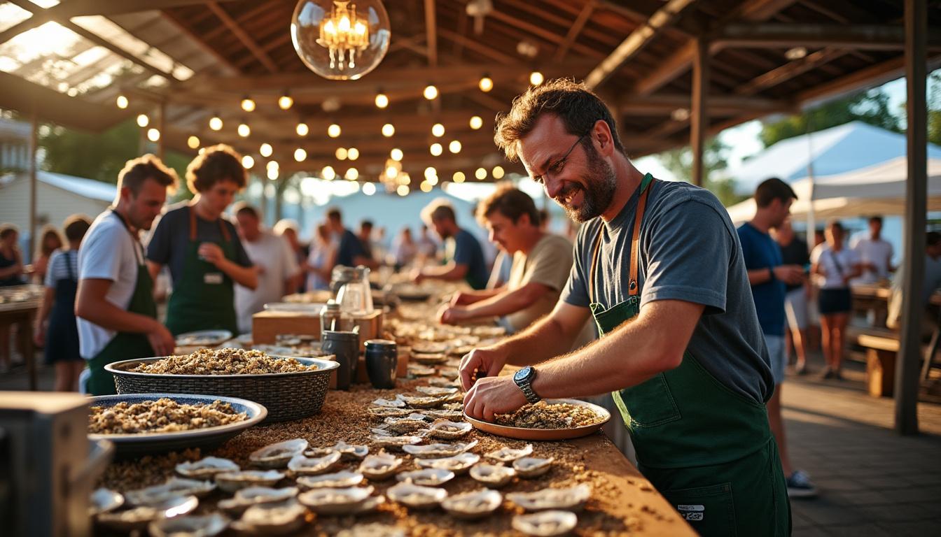 Charente-Maritime : PlongĂ©e au cĆur des FĂȘtes de l'Ostra, une cĂ©lĂ©bration alliant dĂ©couvertes professionnelles et dĂ©lices gastronomiques 2 dĂ©couvrez les fĂȘtes de l'ostra en charente-maritime : une cĂ©lĂ©bration unique mĂȘlant rencontres professionnelles, animations conviviales et dĂ©gustations de spĂ©cialitĂ©s locales autour de lâhuĂźtre et de la gastronomie rĂ©gionale.
