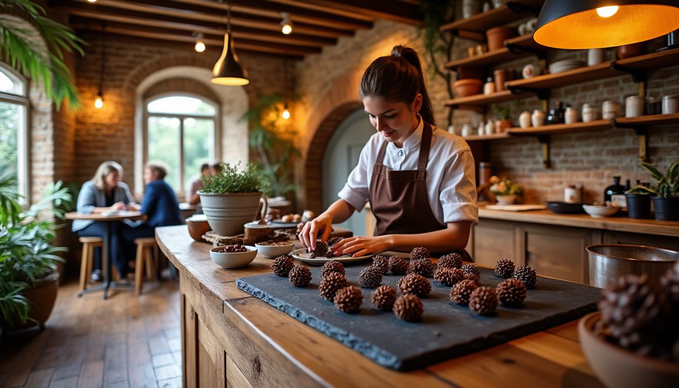 Le chocolatier Benjamin Bonnotte, un audacieux entrepreneur, rĂ©ussit son pari en choisissant le Sud-Gironde pour Ă©tablir Heldia 2 dĂ©couvrez comment benjamin bonnotte, chocolatier innovant, a relevĂ© le dĂ©fi d'installer sa chocolaterie heldia en sud-gironde, mĂȘlant passion, audace et excellence artisanale.