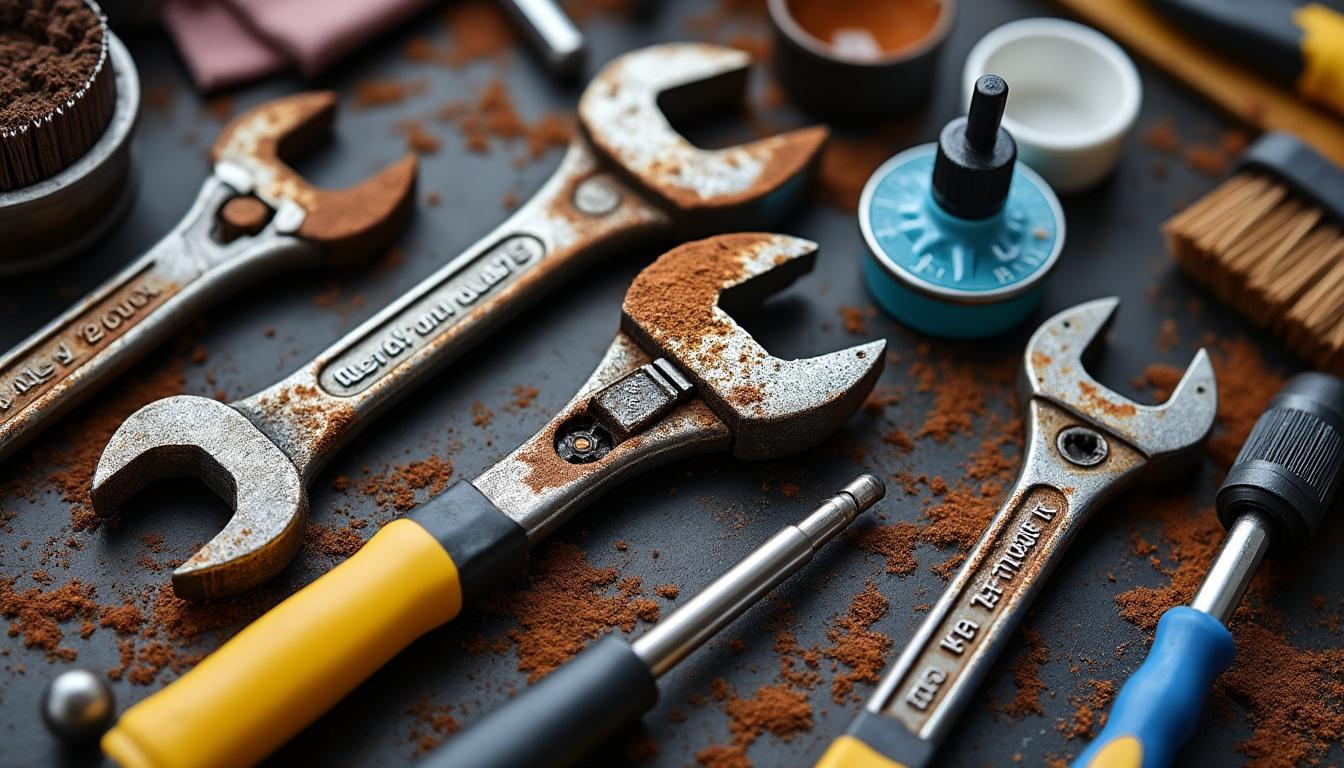 découvrez des astuces efficaces pour éliminer rapidement la rouille de vos outils et leur redonner une seconde jeunesse en un rien de temps.