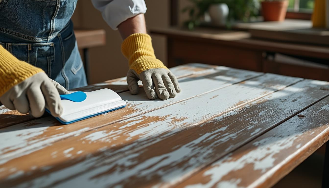 découvrez des techniques efficaces pour retirer la peinture sur du bois sans abîmer sa surface, afin de restaurer et préserver la beauté naturelle de vos meubles et boiseries.