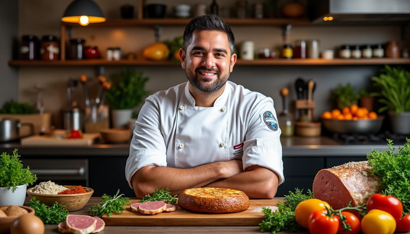 découvrez comment thibault gonzales, chef français renommé, a remporté le championnat du monde grâce à sa recette innovante de pâté-croûte mêlant porc basque et canard landais.