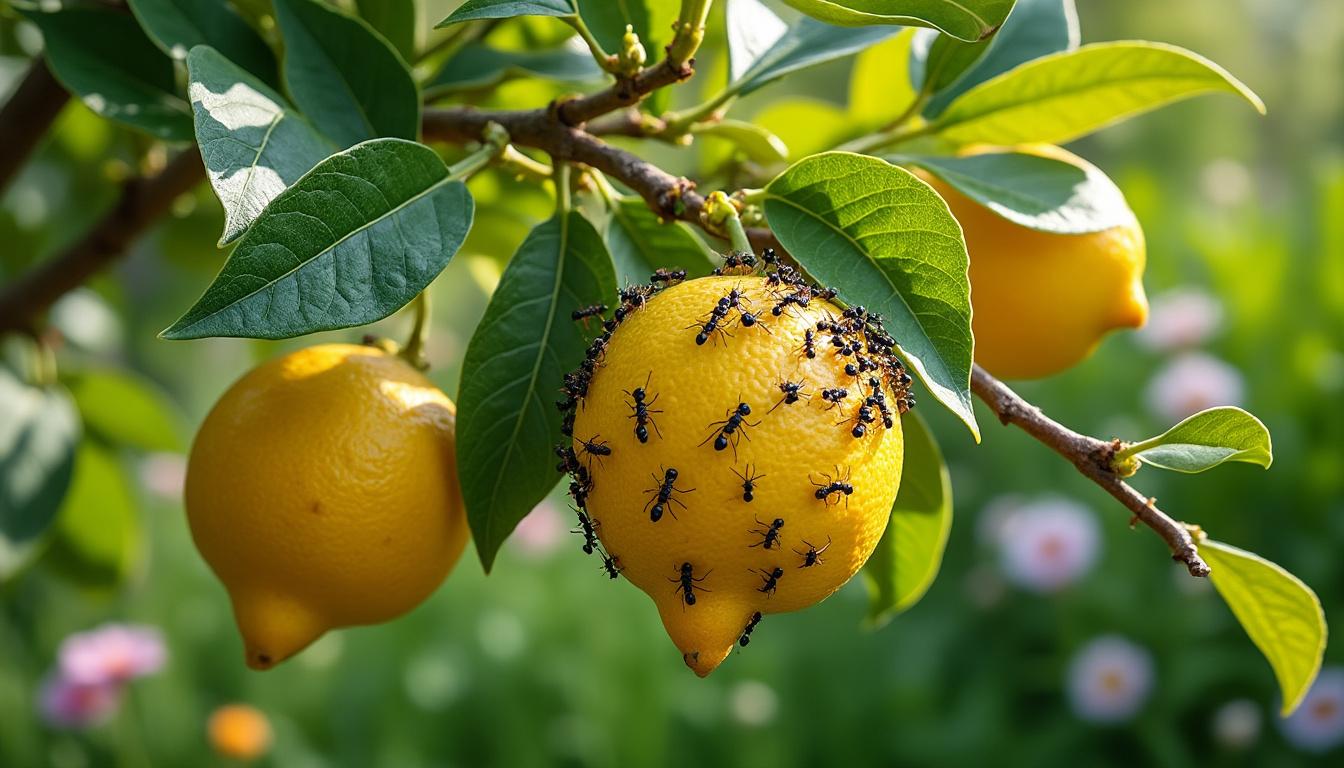 découvrez les causes de l'invasion de fourmis sur votre citronnier et apprenez des solutions efficaces pour les repousser et protéger votre arbre.