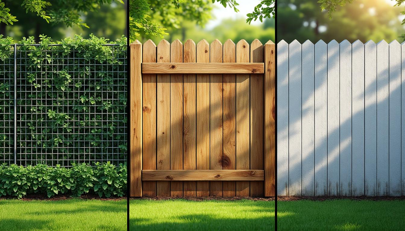 Quel choix pour votre clôture de jardin : grillage, bois ou béton ? 24 découvrez les avantages et inconvénients du grillage, du bois et du béton pour choisir la clôture de jardin idéale qui allie esthétique, sécurité et durabilité.