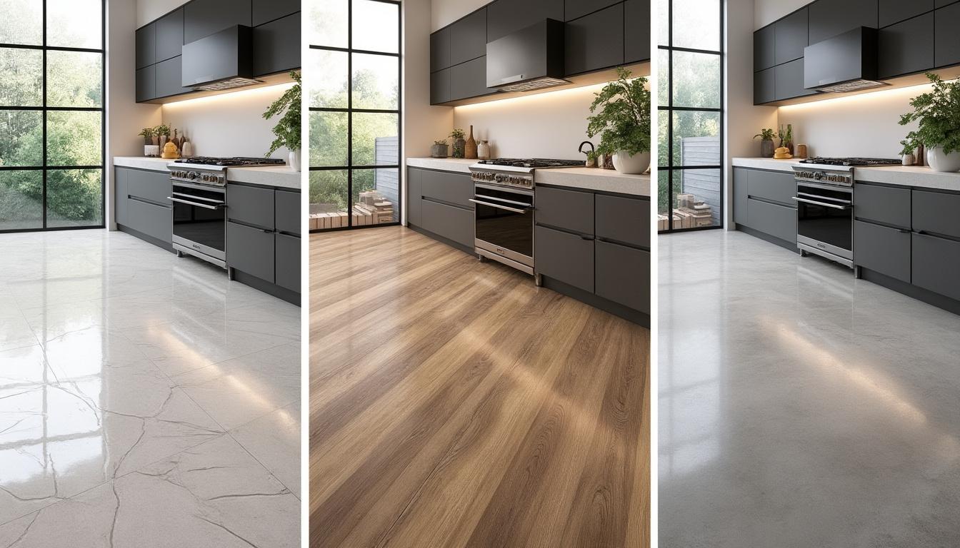 Revêtements de sol pour cuisine : choisissez entre carrelage, vinyle ou béton pour allier style et praticité 23 découvrez nos revêtements de sol pour cuisine : carrelage, vinyle ou béton, alliez style et praticité pour un espace à la fois esthétique et facile à entretenir.