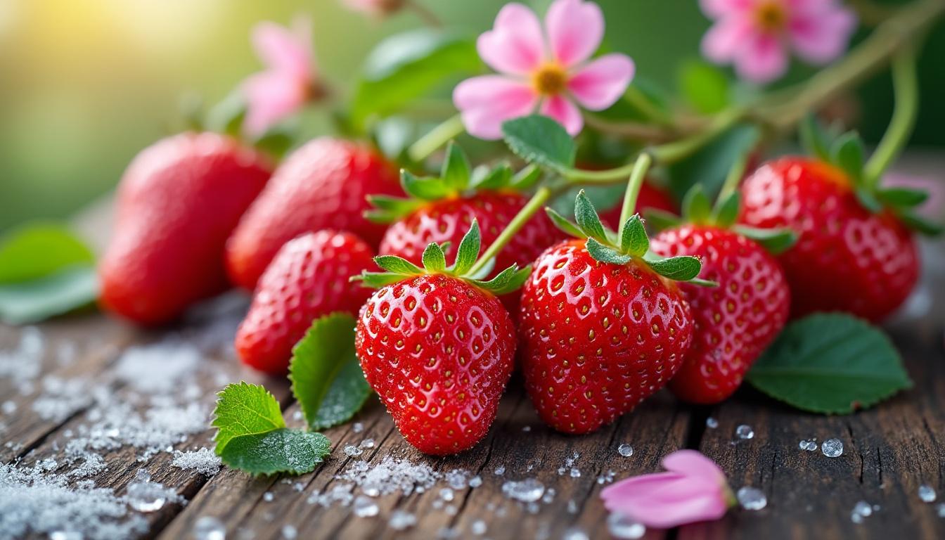 découvrez la fraise gariguette, symbole d'un doux adieu à l'hiver et d'un joyeux pas vers le printemps, alliant saveurs délicates et fraîcheur printanière.