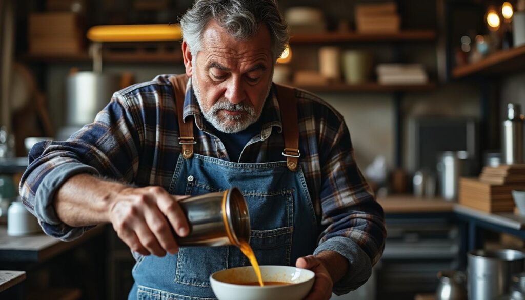 découvrez benoît bourrières, l'artisan passionné qui crée un hydromel léger et effervescent alliant tradition et finesse pour une dégustation unique.