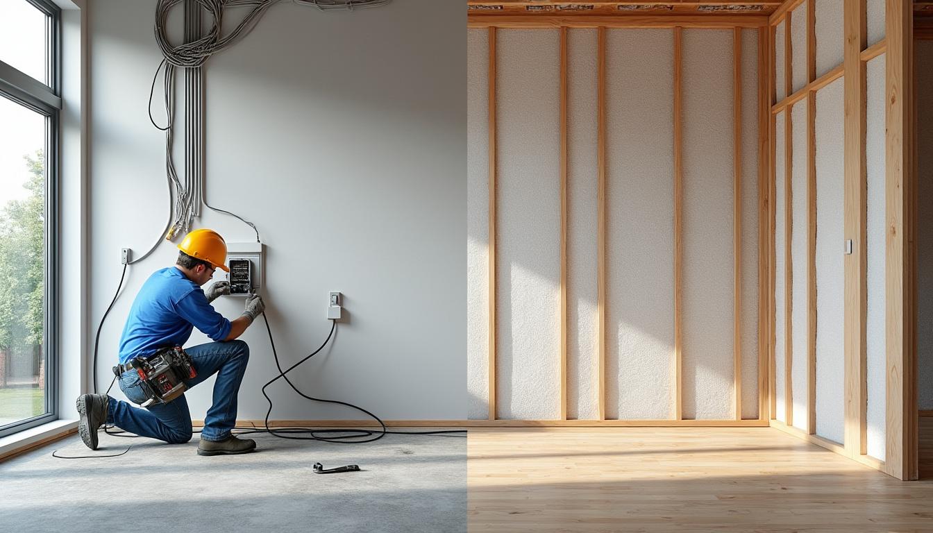 découvrez dans quel ordre réaliser vos travaux d'électricité et d'isolation pour optimiser efficacement votre rénovation énergétique à la maison.