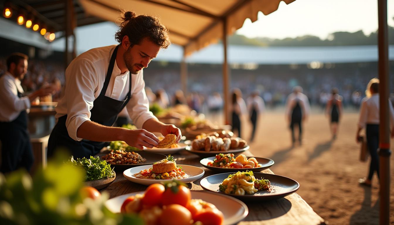 Landes : spectacle gourmand des grossistes alimentaires dans les arènes de Dax 2 découvrez le spectacle gourmand des grossistes alimentaires dans les arènes de dax, landes, une célébration unique des saveurs locales et des produits de qualité.