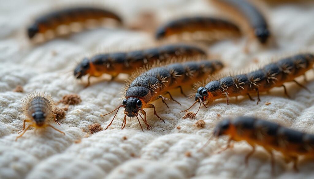 apprenez à reconnaître une infestation de larves d'anthrène dans votre matelas et découvrez des méthodes efficaces pour vous en débarrasser définitivement.