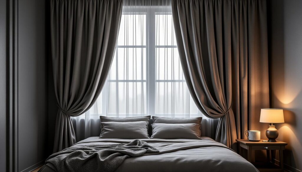 découvrez nos rideaux occultants pour la chambre, conçus pour bloquer la lumière et créer une ambiance propice à un sommeil profond et réparateur.