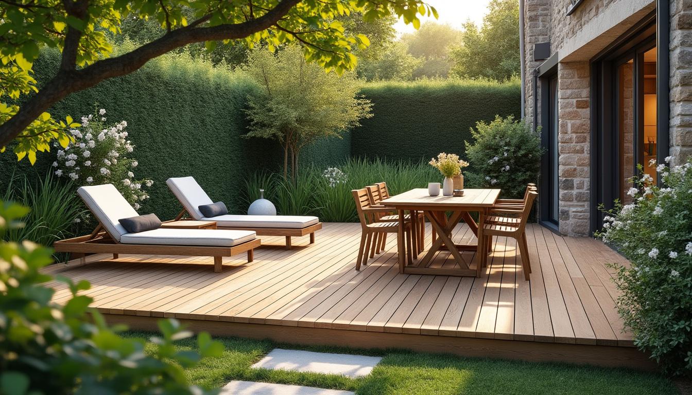 Terrasse en Bois pour Jardin : Guide Complet pour Construire, Entretenir et Rénover 2 découvrez notre guide complet pour construire, entretenir et rénover votre terrasse en bois de jardin. conseils pratiques, astuces et étapes détaillées pour un extérieur chaleureux et durable.