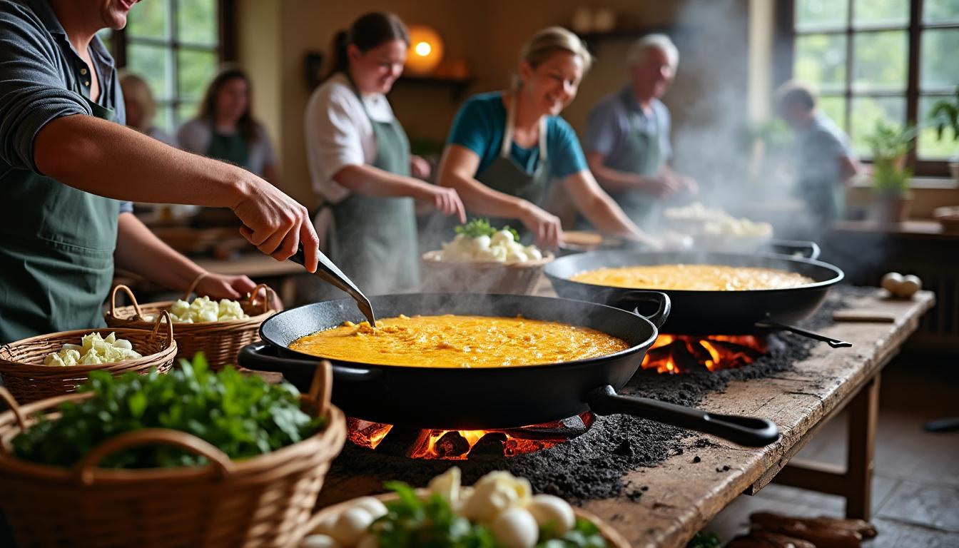 À Vanxains, la tradition se perpétue avec la préparation de l'omelette géante de Pâques 2 découvrez la tradition de pâques à vanxains avec la préparation de l'omelette géante, un événement festif qui rassemble toute la communauté autour d'un repas convivial et gourmand.