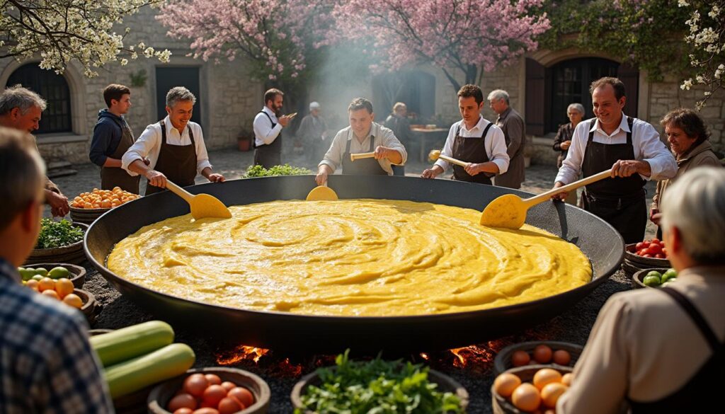 découvrez à vanxains la tradition de l'omelette géante de pâques, un événement festif qui rassemble la communauté autour d'une préparation collective et conviviale.