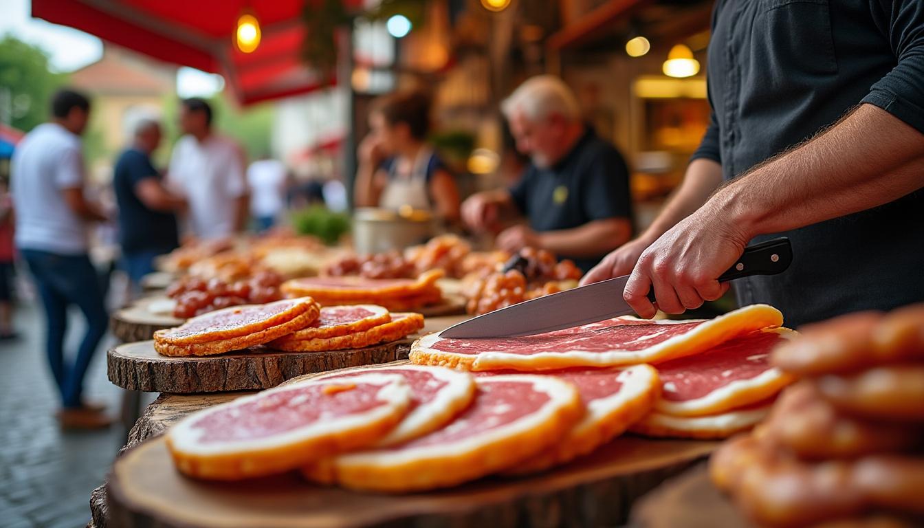 découvrez la foire au jambon de bayonne, un événement où les restaurateurs célèbrent et valorisent l'artisanat traditionnel du jambon de bayonne, alliant saveurs authentiques et savoir-faire local.