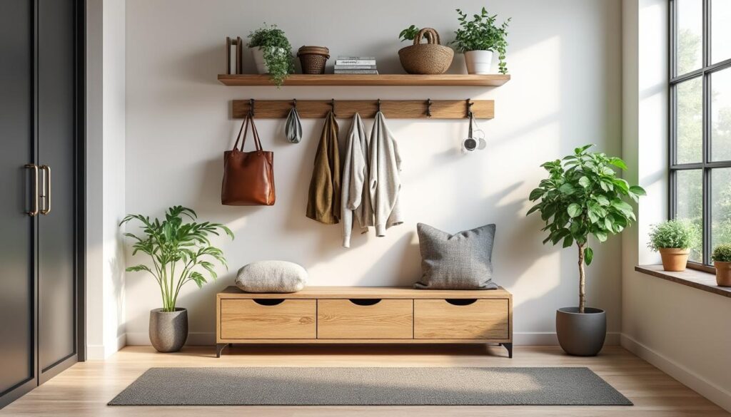 découvrez des astuces pratiques de rangement et des idées déco inspirantes pour optimiser votre entrée et créer un espace accueillant et bien organisé.