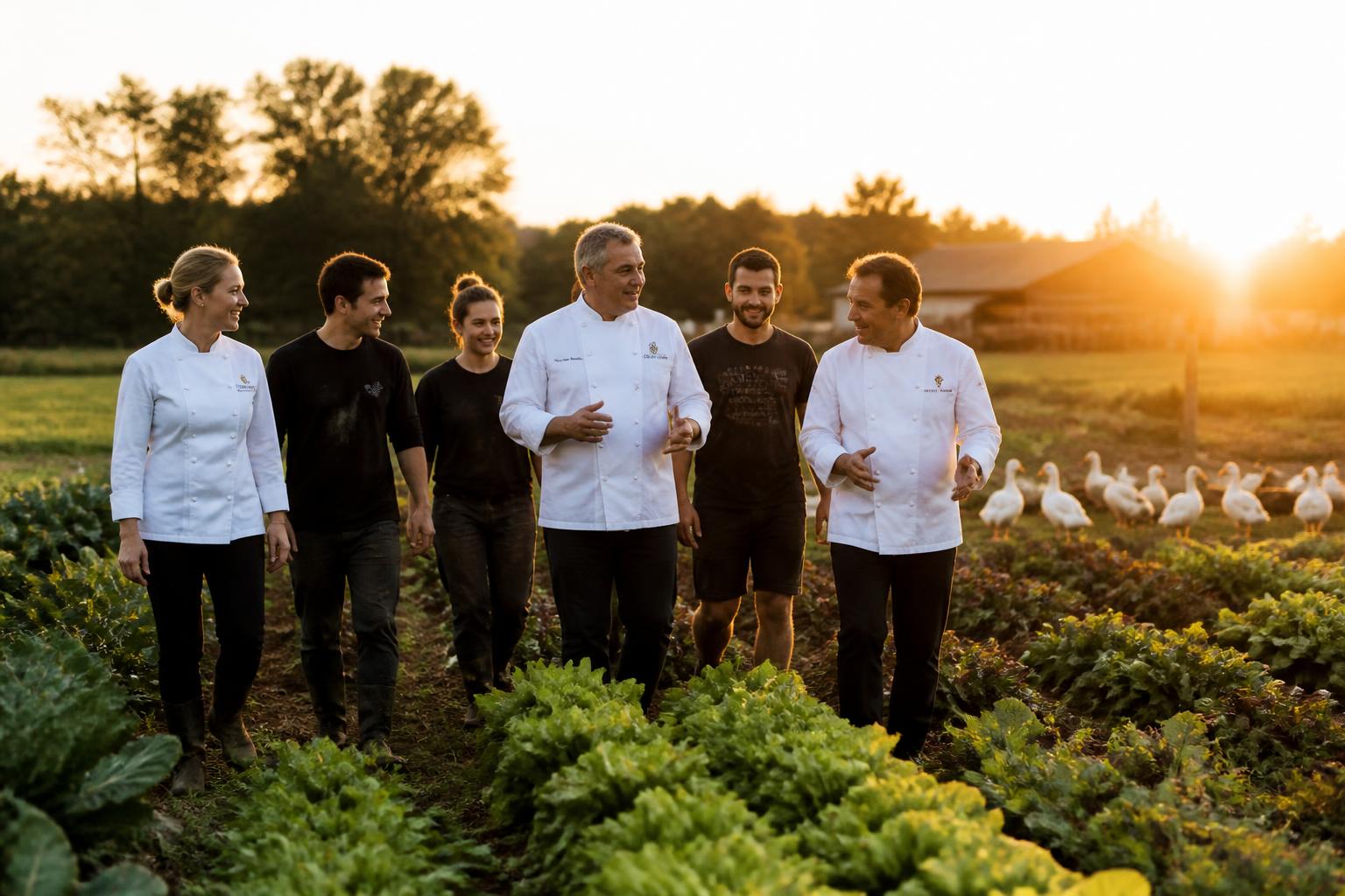 Agriculture durable : cinquante chefs étoilés, parmi eux Philippe Etchebest, s'unissent dans une tribune pour promouvoir un modèle moins intensif 2 cinquante chefs étoilés, dont philippe etchebest, s'engagent dans une tribune pour soutenir une agriculture durable et un modèle moins intensif, conciliant gastronomie et respect de l'environnement.