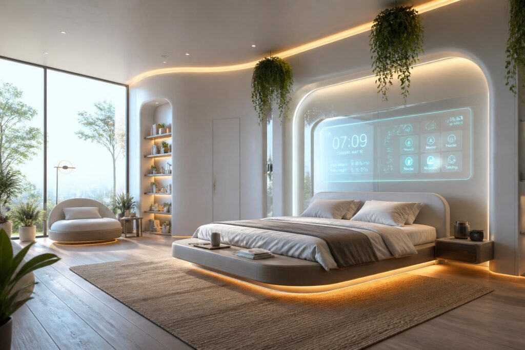 découvrez 40 idées déco tendance pour la chambre 2026 et inspirez-vous d'un style futuriste et élégant pour transformer votre espace.