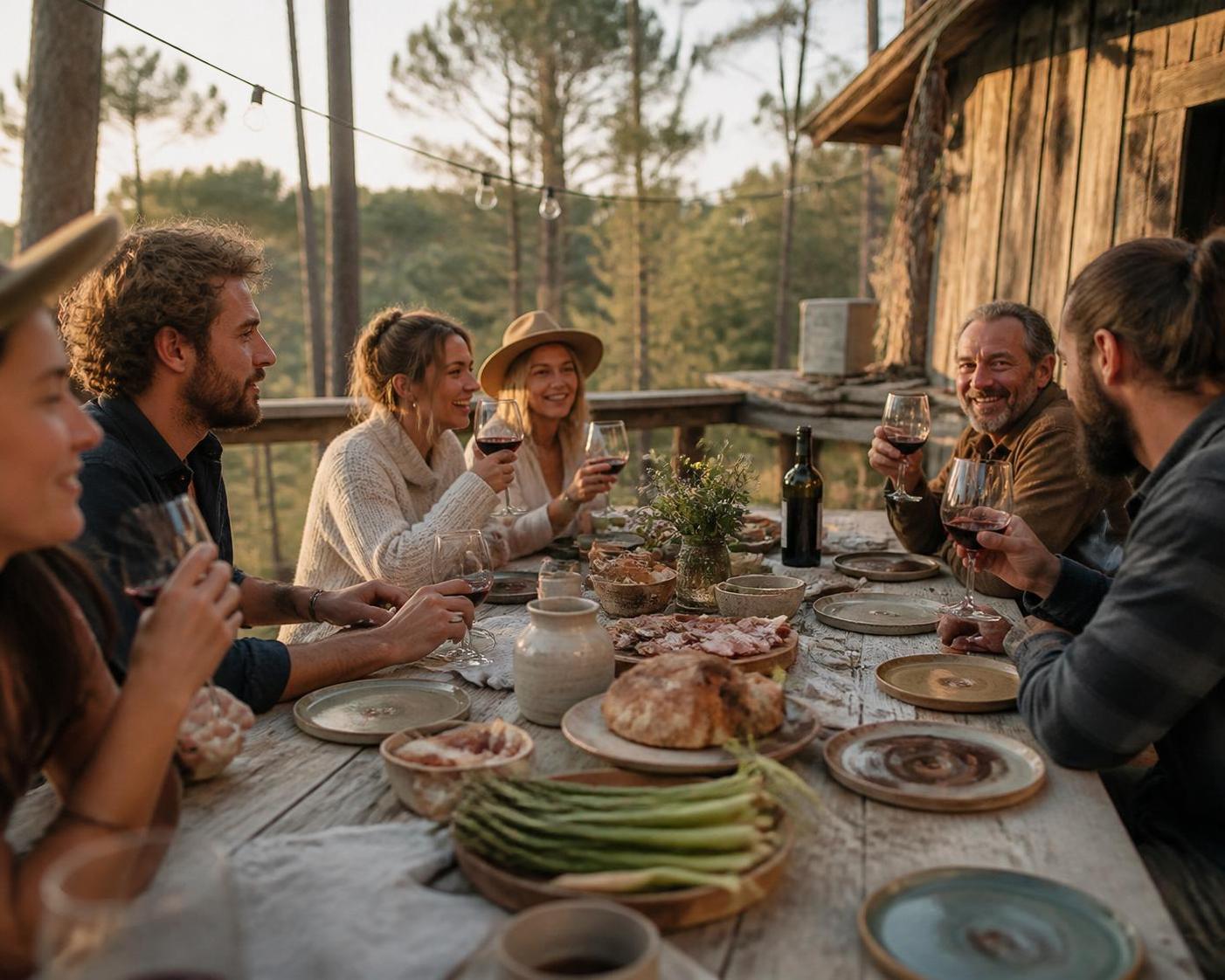découvrez la gastronomie des landes avec françois-régis gaudry, qui célèbre le partage, la dégustation des saveurs du terroir et l'art unique de « boire le paysage ».