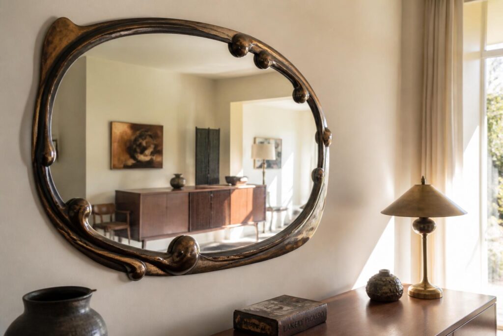 découvrez l'histoire du miroir line vautrin, ses cotes sur le marché de l'art, et apprenez à reconnaître une pièce authentique grâce à nos conseils d'experts.