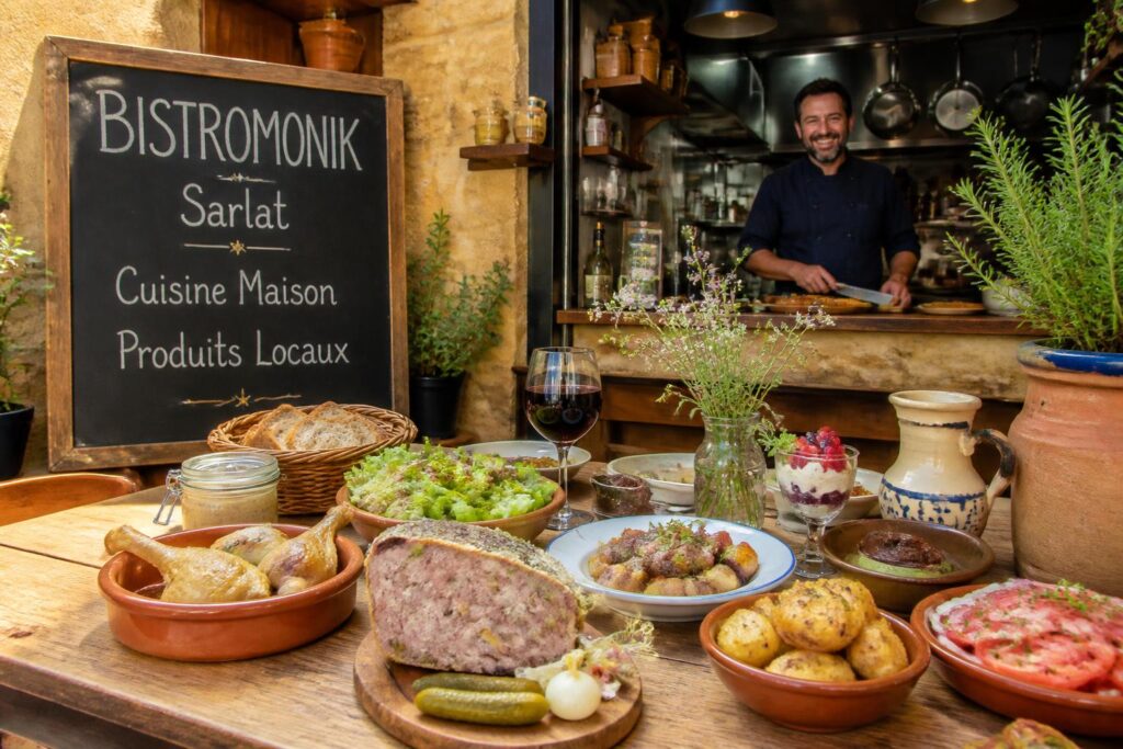 découvrez bistromonik à sarlat, un bistro où la cuisine maison généreuse et pleine de saveurs vous invite à un voyage gourmand authentique.