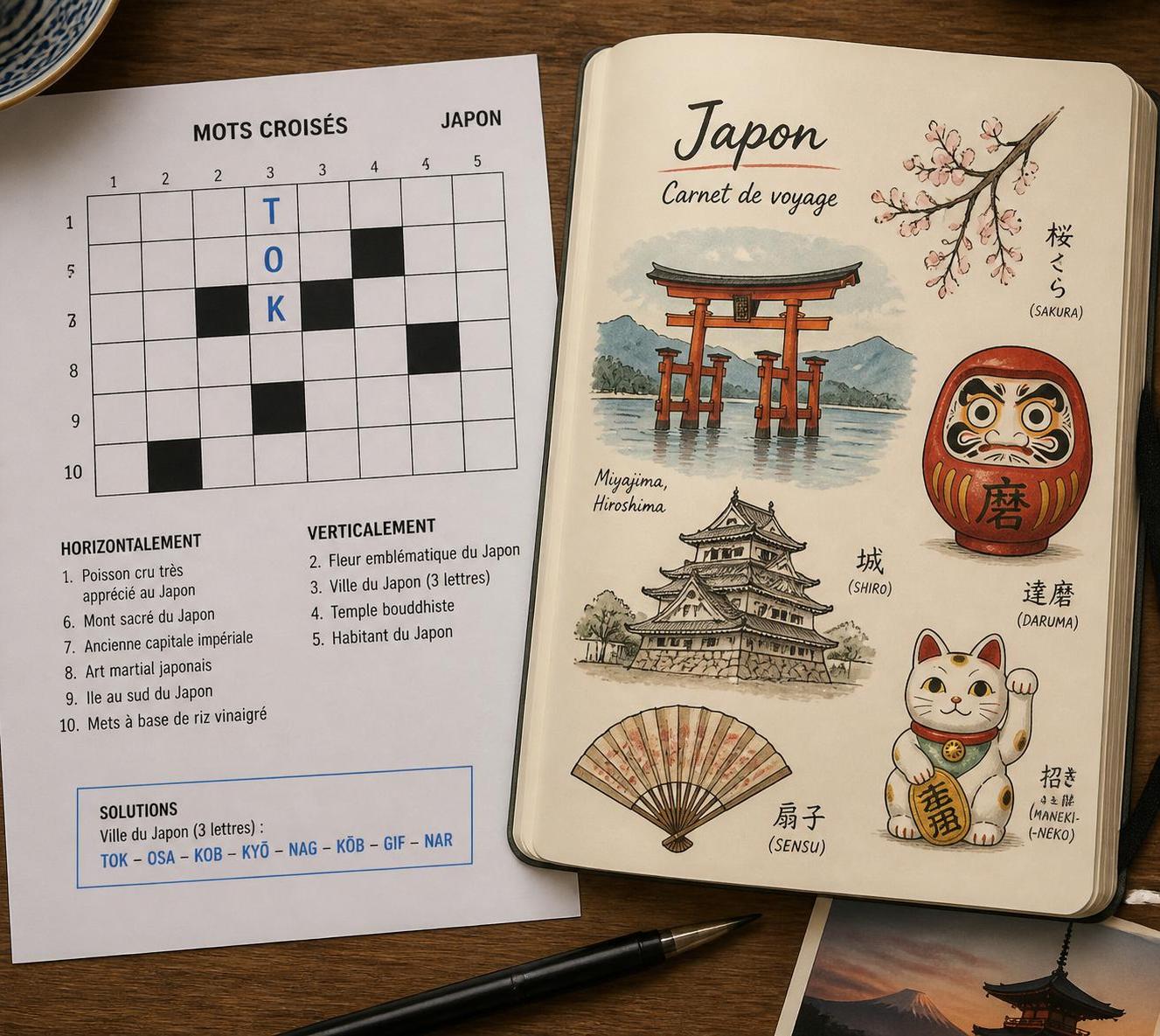découvrez toutes les réponses possibles pour une ville du japon en 3 lettres, parfaites pour vos mots fléchés et mots croisés.