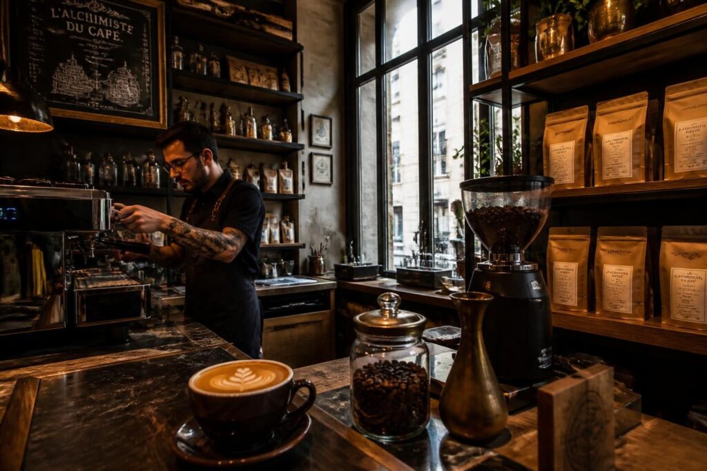 découvrez la nouvelle boutique de l’alchimiste à bordeaux, spécialiste du café de spécialité, qui célèbre l'ouverture de sa troisième adresse en affirmant son expertise unique.
