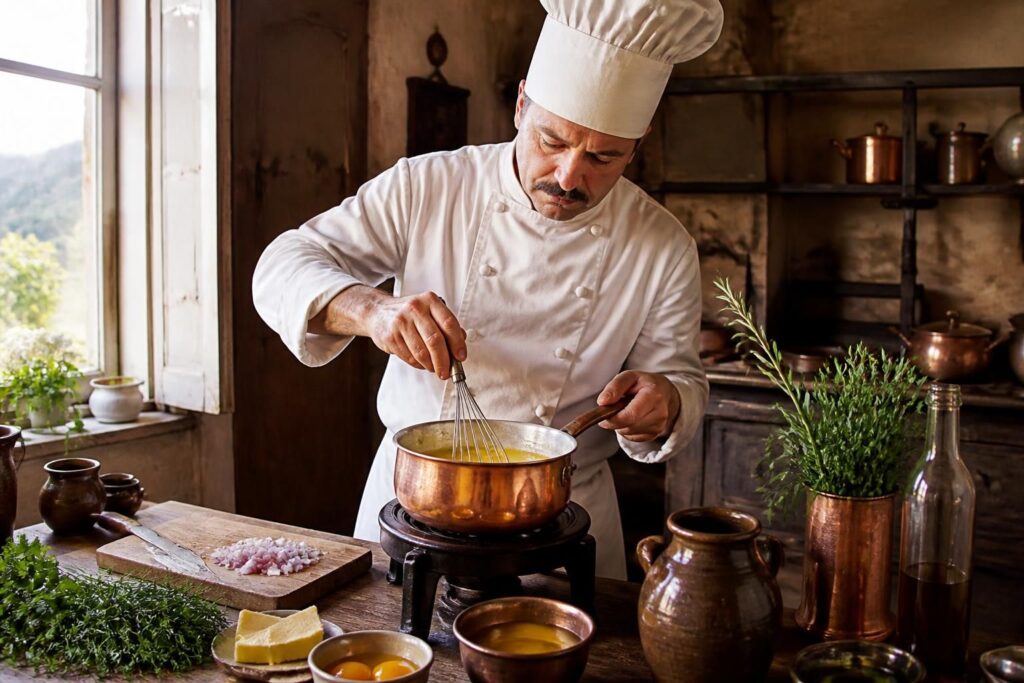 découvrez l'incroyable histoire de la sauce béarnaise, une erreur culinaire qui s'est transformée en un chef-d'œuvre emblématique de la cuisine française.