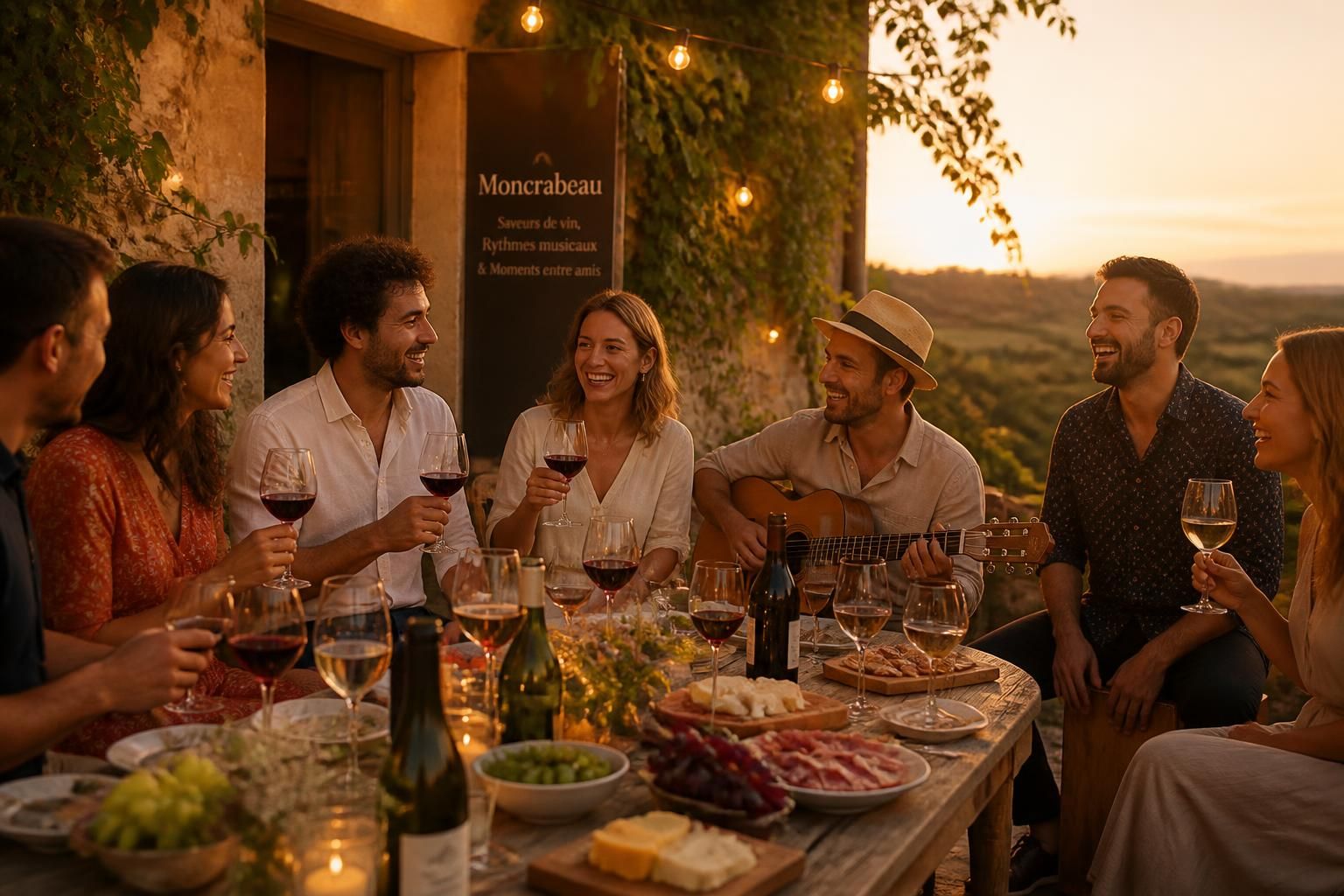 découvrez moncrabeau, un lieu unique où saveurs de vin, rythmes musicaux et moments conviviaux entre amis se mêlent pour des expériences inoubliables.