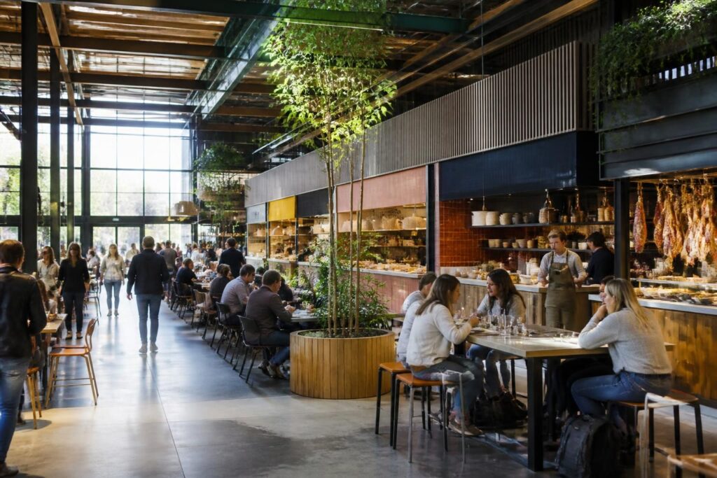 découvrez big canteen, un food court urbain à la française avec cinq enseignes variées, désormais ouvert à mérignac soleil pour une expérience culinaire conviviale et moderne.