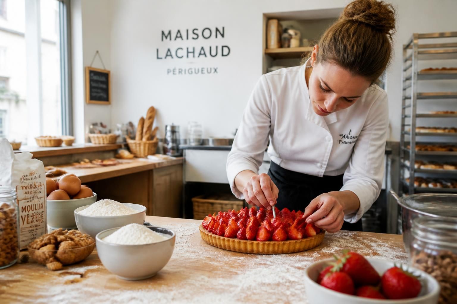 De la cuisine maison à la pâtisserie de Périgueux : son aventure gourmande entre tartes revisitées et biscuits 2 découvrez l'aventure gourmande à périgueux, où la cuisine maison se mêle à la pâtisserie avec des tartes revisitées et des biscuits savoureux.