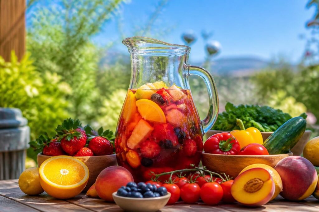 découvrez les secrets de la sangria estivale et démystifiez l'idée des cinq fruits et légumes dans notre exploration savoureuse de l'été.