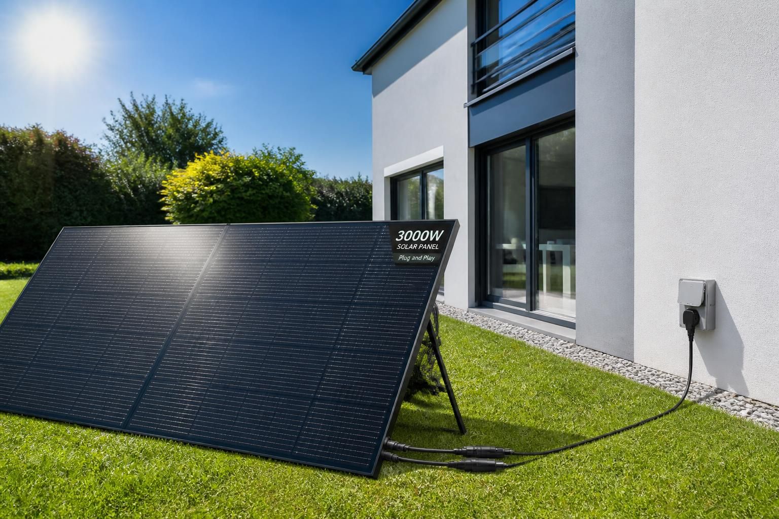 découvrez notre panneau solaire 3000w plug and play, une solution d'énergie solaire facile à installer sans besoin de technicien. profitez d'une énergie propre et économique en toute simplicité.