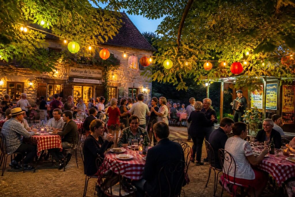 découvrez le périgord noir où un restaurant se transforme en guinguette conviviale chaque mercredi, pour des soirées festives et authentiques.