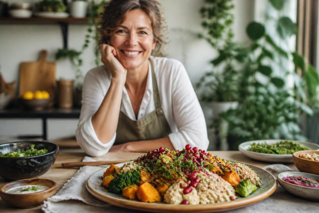 découvrez comment une ancienne apprentie d'etchebest, forte de quinze ans de passion culinaire, crée une nouvelle vie gourmande avec des plats généreux, même en version végétarienne.