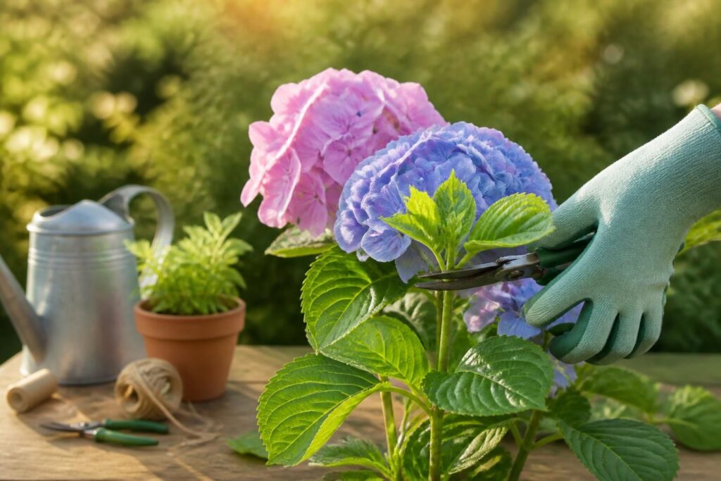 découvrez comment tailler vos hortensias correctement pour assurer une floraison abondante sans endommager les bourgeons futurs grâce à notre guide complet.