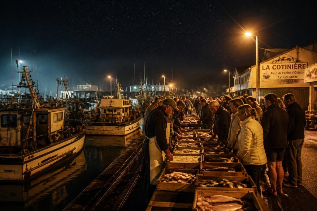 découvrez la cotinière à oléron, où la magie de la nuit attire les touristes passionnés par l'authenticité de la criée et le charme de la vie côtière.