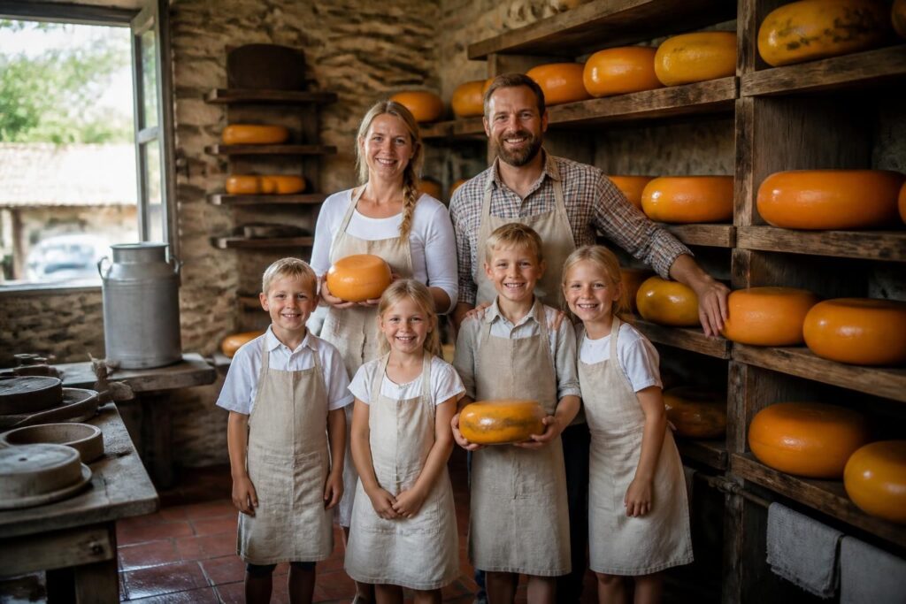 découvrez la passion des van der horst, une famille installée en dordogne, qui élabore avec soin des fromages gouda et édam d'exception alliant tradition et qualité.